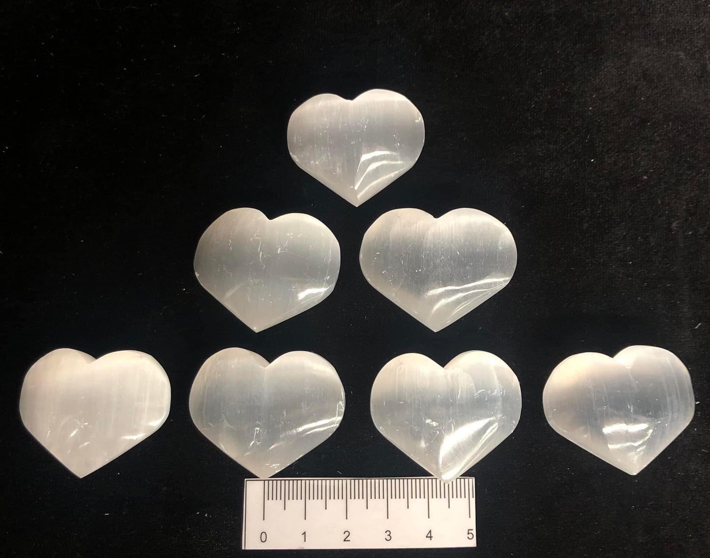 Selenite Puffy Hearts - Small