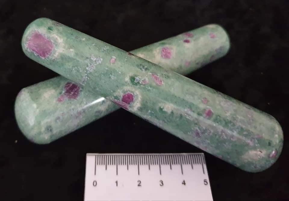 Ruby in Fuchsite Wands