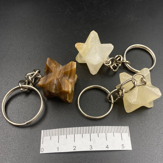 Onyx Merkabah Keychains