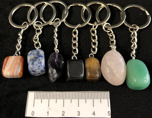 Crystal Tumble Key Rings