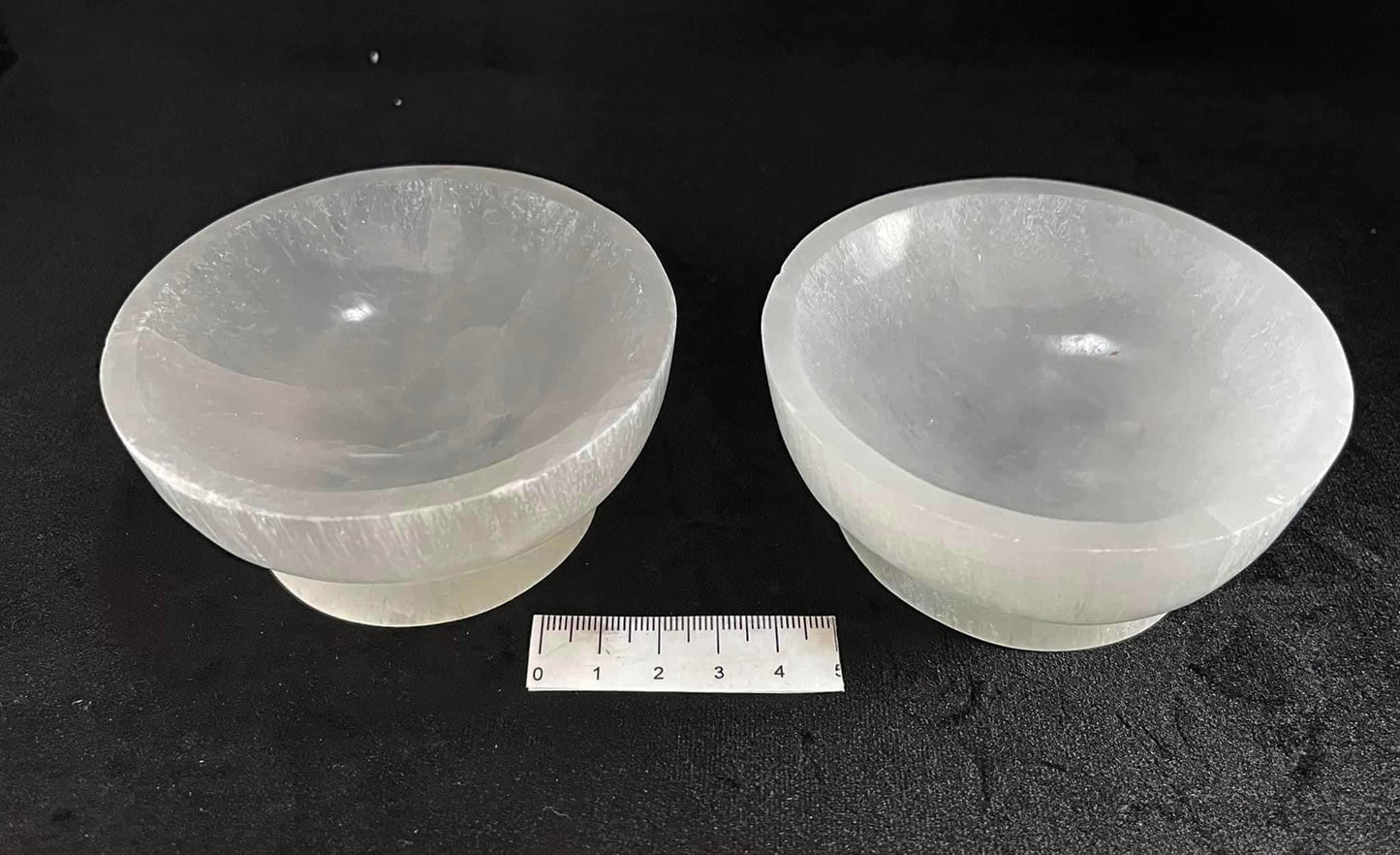 Selenite Bowl with Stand - 10cm