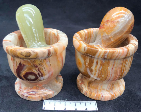 Green Onyx Mortar & Pestle  2.5”