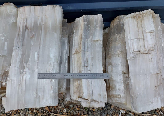 Selenite Rough Logs - 5kg