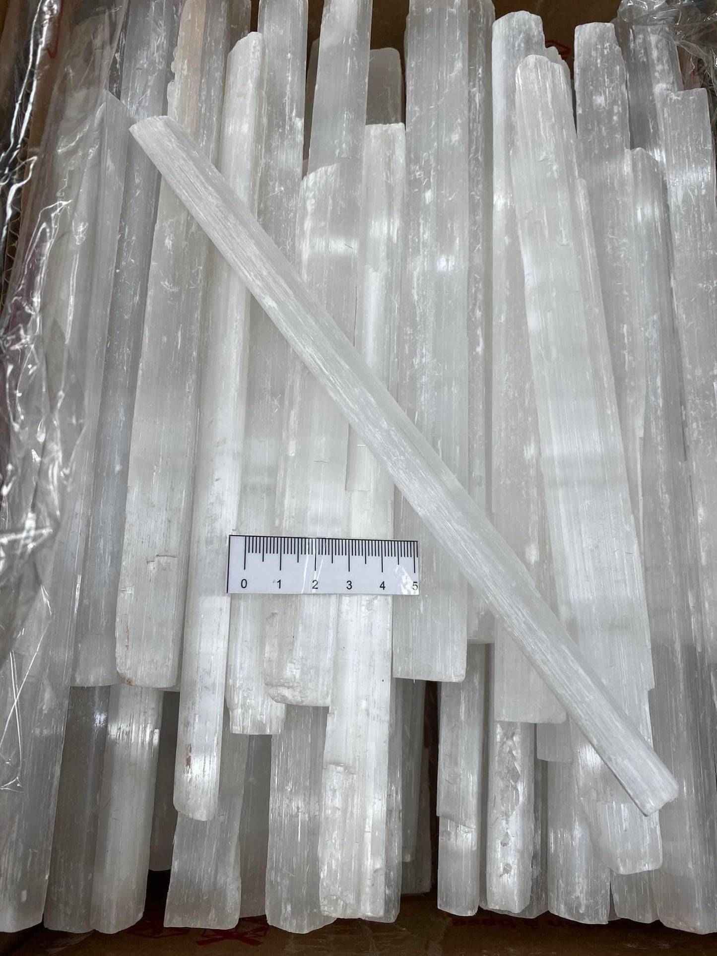 Selenite 25cm Rough Rods - Bulk Buy