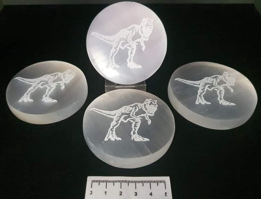 Selenite T-Rex Plates