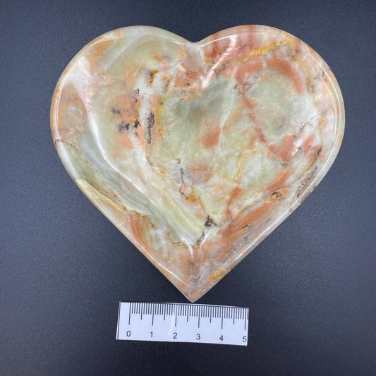 Green Onyx Heart Bowl