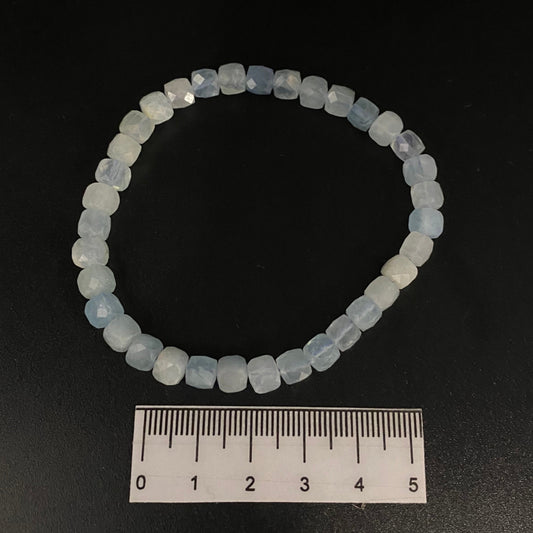 Faceted Aquamarine Bracelet