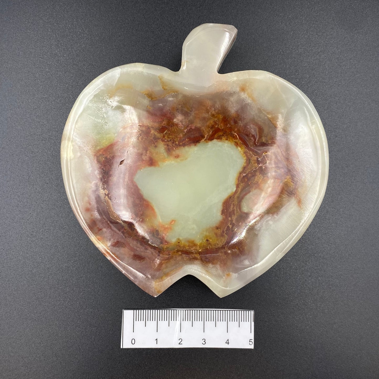 Green Onyx Apple Shape Bowl