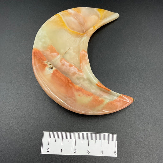 Green Onyx Crescent Moon Bowl (Small)