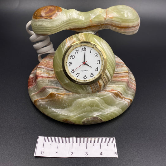 Green Onyx Telephone Clock