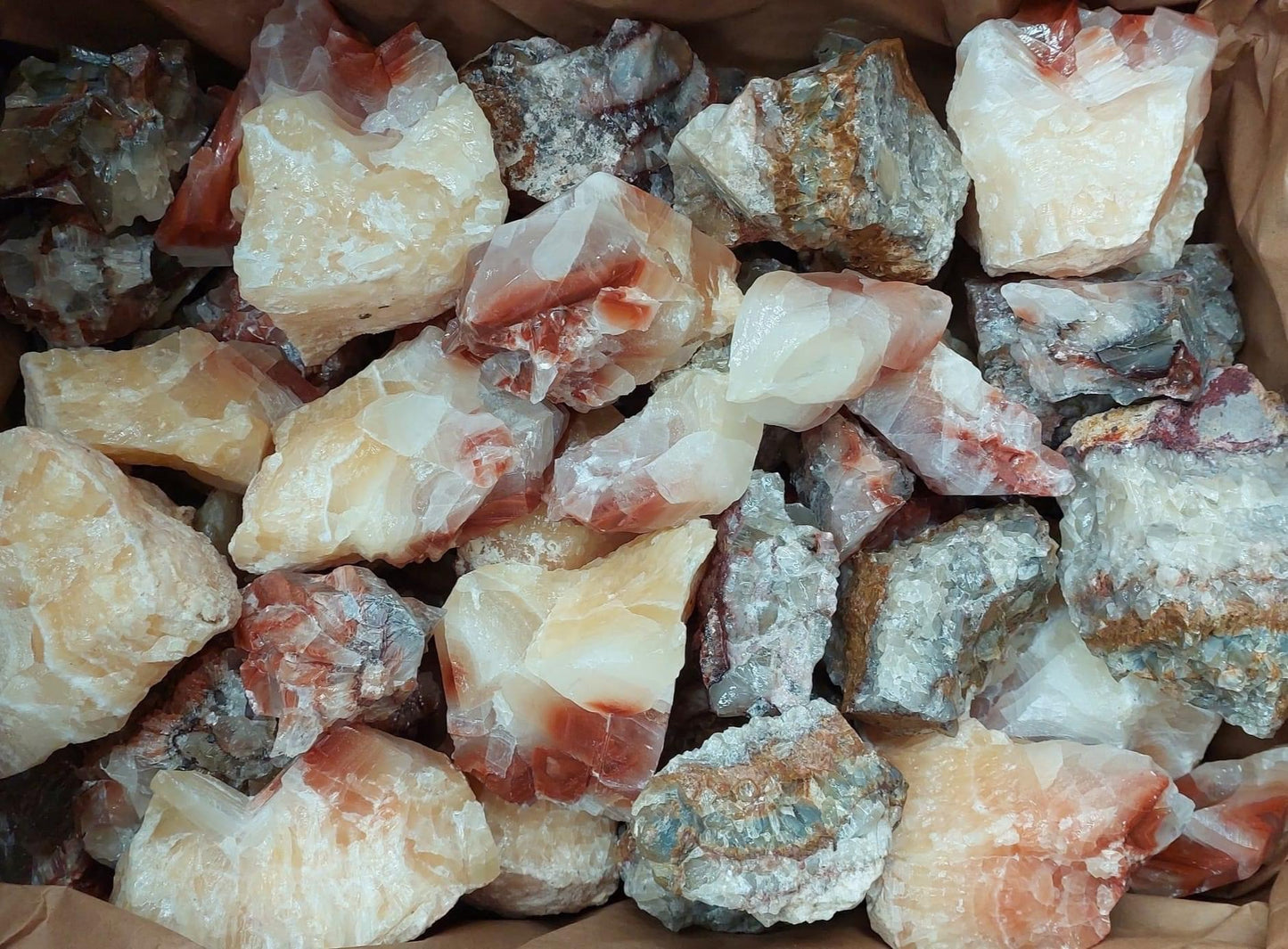 Rainbow Calcite Rough Rock - 2kg