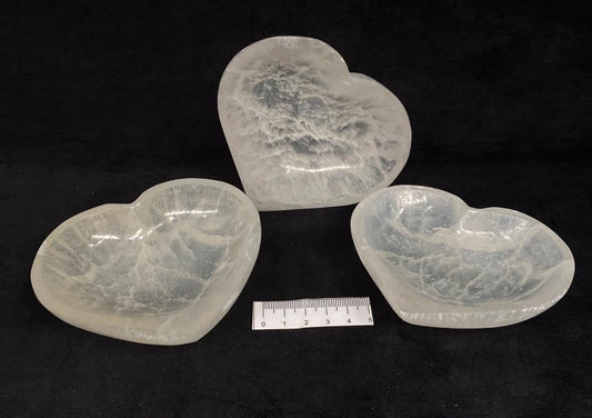 Selenite Heart Bowl - 10cm