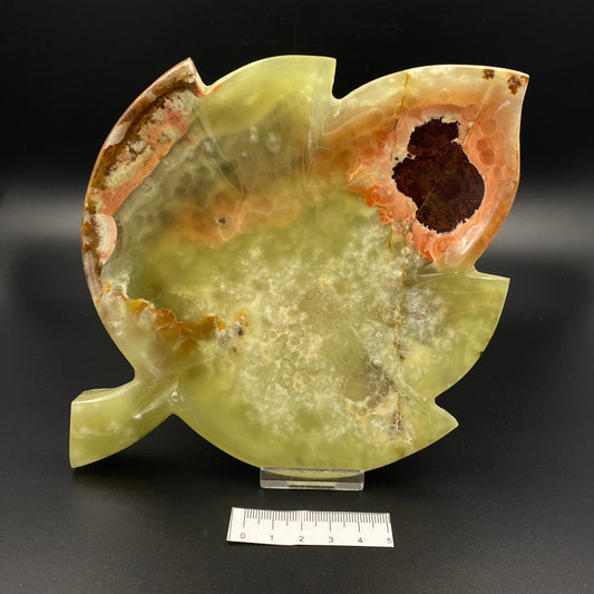 Green Onyx Leaf Bowl (Large)