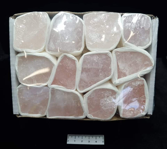 Rose Quartz Mineral Box Rough Rock