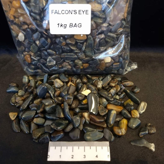 Falcons Eye Tumbled Polished Chips