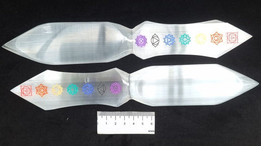 Selenite Chakra Sword